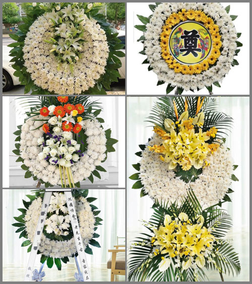 福建三明大田县均溪镇许思坑村花圈速递